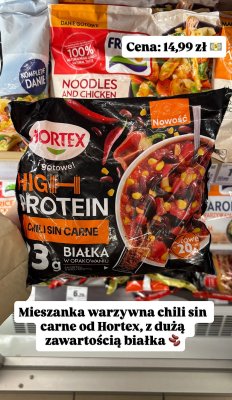 Mieszanka warzywna chili sin carne Hortex High Protein promocja w Intermarche