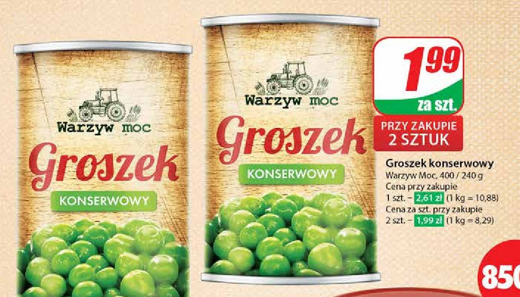 Groszek konserwowy Warzyw moc promocja