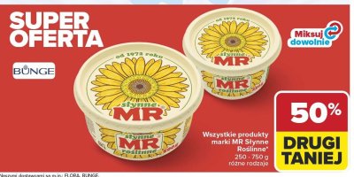 Wszystkie produkty marki MR Słynne Roślinne 250-750g różne rodzaje promocja w Carrefour Market