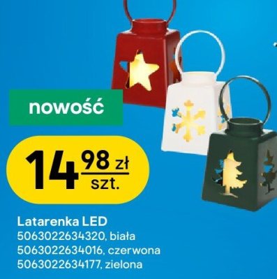 Latarenko LED czerwona promocja w Castorama