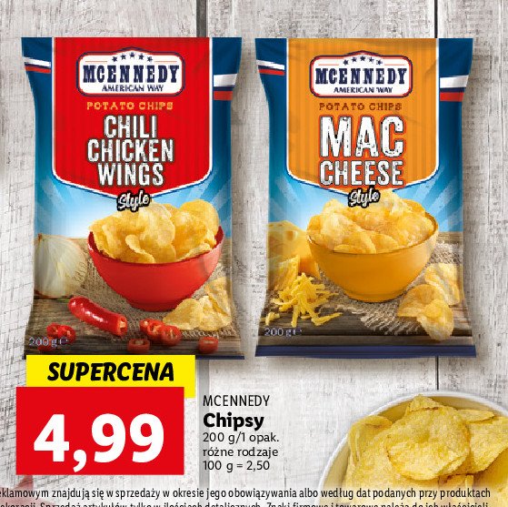 Chipsy mac cheese Mcennedy promocja