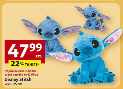 Disney Stitch wys. 25 cm promocja w Auchan