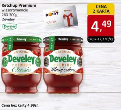 Ketchup Premium Develey Classic promocja w Market Point