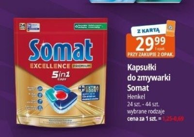 Kapsułki do zmywarki Somat Henkel promocja w Leclerc