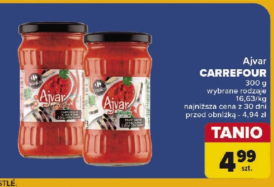 Ajvar ostry Carrefour promocja