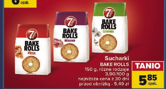 Bake rolls bekon 7 days bake rolls promocja