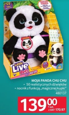 Pluszak panda Chu Chu + 50 reakcji symetrycznych + nośnik z funkcją magnetyczną promocja w Selgros