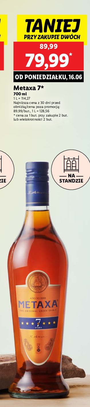 Brandy Metaxa 7* promocja w Lidl