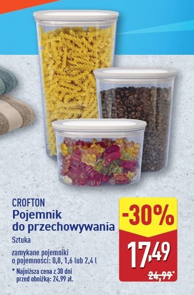 Pojemniki do przechowywania 1.6 l Crofton promocja