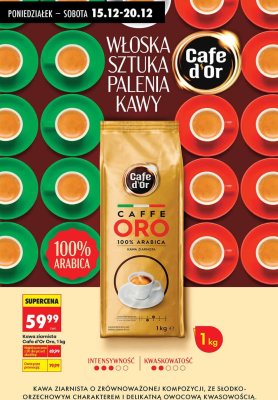 Kawa ziarnista Cafe d'Or Oro promocja w Biedronka