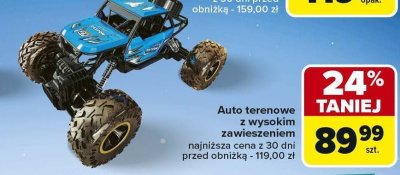 Auto terenowe z wysokim zawieszeniem promocja w Carrefour