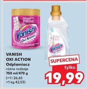 Odplamiacz w żelu white Vanish oxi action promocja