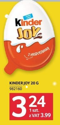 Kinder Joy 20 g promocja w Selgros