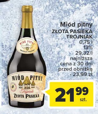 Mi贸d pitny TR脫JNIAK Z艁OTA PASIEKA promocja