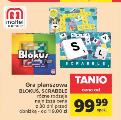 Scrabble junior Mattel promocja