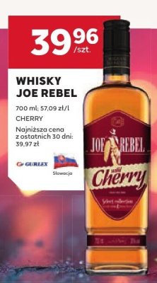 Whisky Joe Rebel Cherry promocja w Stokrotka