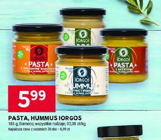 Pasta z batatów IORGOS promocja