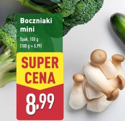 Boczniak mini promocja w Aldi