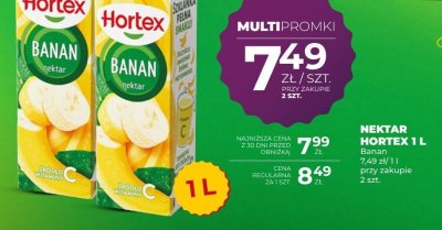 Nektar Hortex Banan 1L promocja w Duży Ben