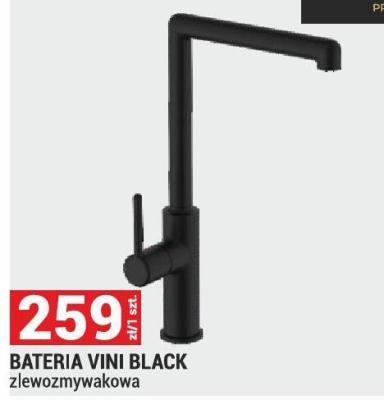 Bateria VINI BLACK zlewozmywakowa promocja w Merkury Market