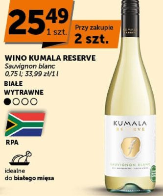 Wino Kumala Reserve Sauvignon blanc promocja w ABC