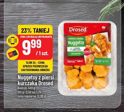 Nuggetsy z piersi kurczaka panierowane Drosed promocja