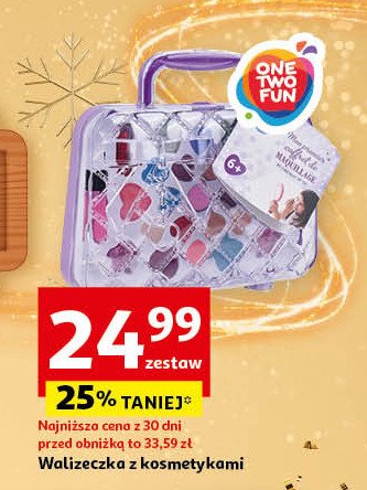 Walizeczka z kosmetykami One two fun promocja w Auchan