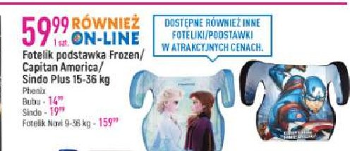 Fotelik podstawka sindo plus Phenix promocja