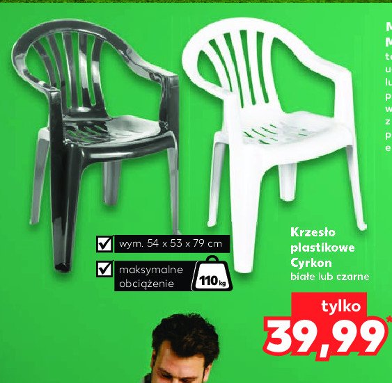 Krzesło plastikowe cyrkon promocja