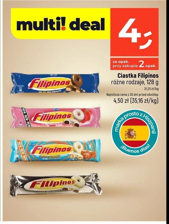 Ciastka mleczne Filipinos promocja