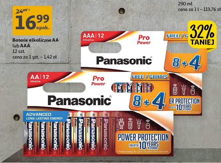 Baterie pro power aaa Panasonic promocja