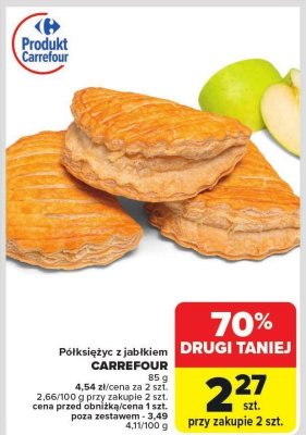 Półksiężyc z jabłkiem  promocja w Carrefour Market