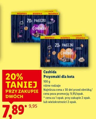 Przysmaki dla kota Coshida promocja w Lidl