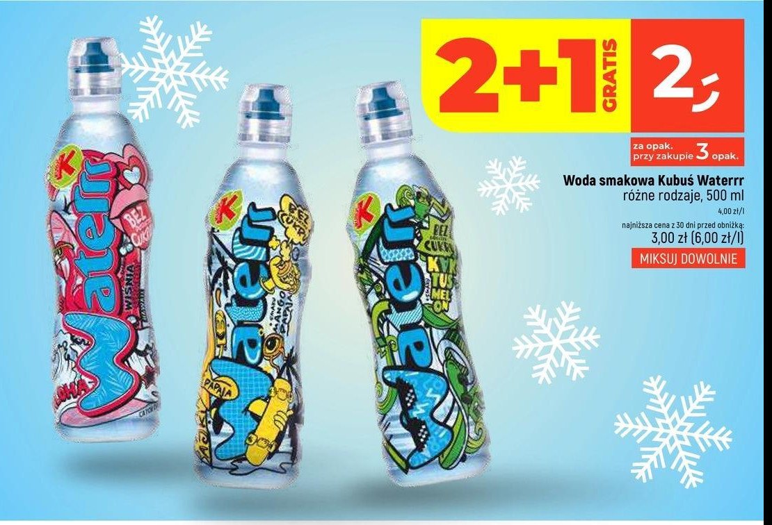 Woda wiśnia-limonka KUBUŚ WATERRR ICE Kubuś promocja