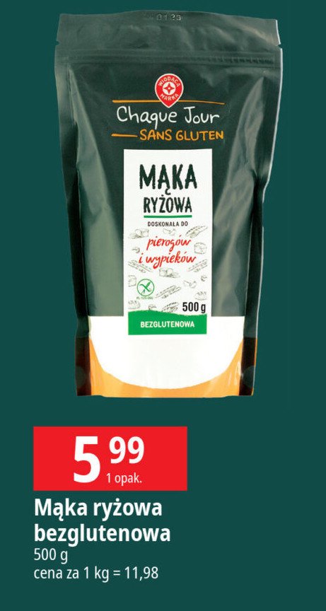 Mąka ryżowa bezglutenowa Wiodąca marka chaque jour promocja w Leclerc