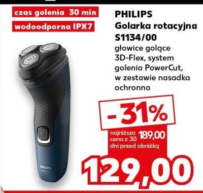 Golarka rotacyjna PHILIPS S1134/00 promocja w Kaufland