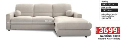 Narożnik Fiord wybrane wzory i kolory promocja w Merkury Market