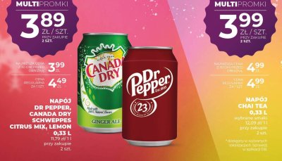 Napój Charitea 0,33L promocja w Duży Ben