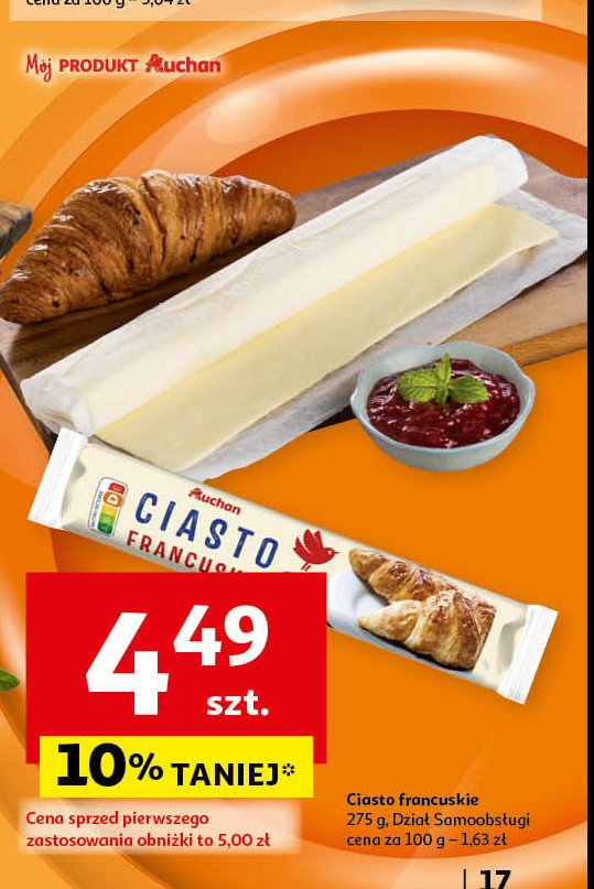 Ciasto francuskie Auchan promocja