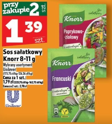 Sos sałatkowy Knorr 8-11 g promocja w TOPAZ