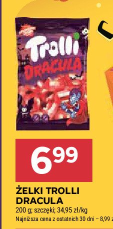 Żelki dracula Trolli promocja w Stokrotka