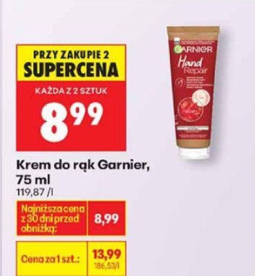 Krem do rąk Garnier różne rodzaje promocja w Biedronka