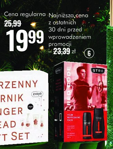 Zestaw w pudełku red code żel pod prysznic 250 ml + dezodorant 150 ml Str8 zestaw promocja