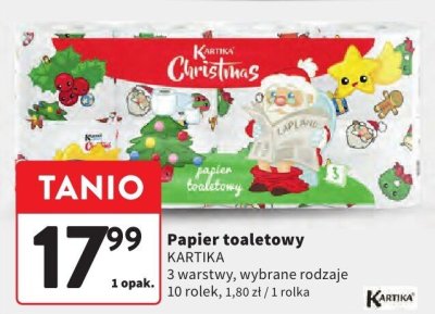 Papier toaletowy KARTIKA Christmas promocja w Intermarche