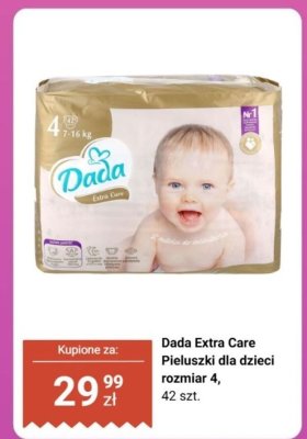 Pieluszki Extra Care dla dzieci rozmiar 4 promocja w Biedronka