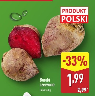 Buraki czerwone promocja w Aldi