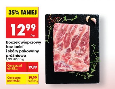 Boczek wieprzowy bez kości promocja w Biedronka
