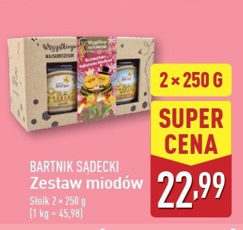 Zestaw miodów Bartnik sądecki promocja w Aldi