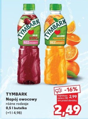 Napój Tymbark owocowy różne rodzaje 0,5 l  promocja w Kaufland