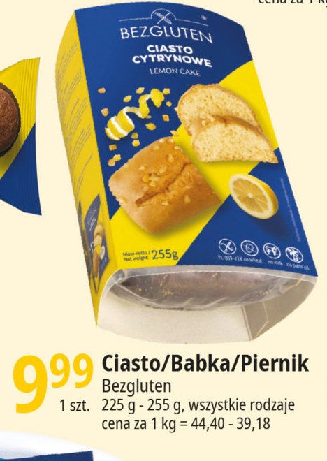 Ciasto cytrynowe bezglutenowe promocja